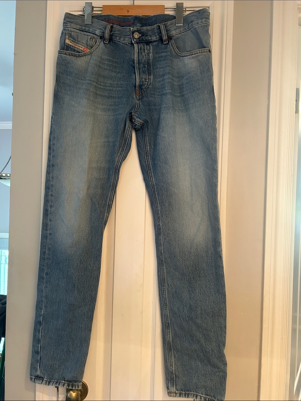 Diesel Straight Men’s Jeans in Light Blue Wash